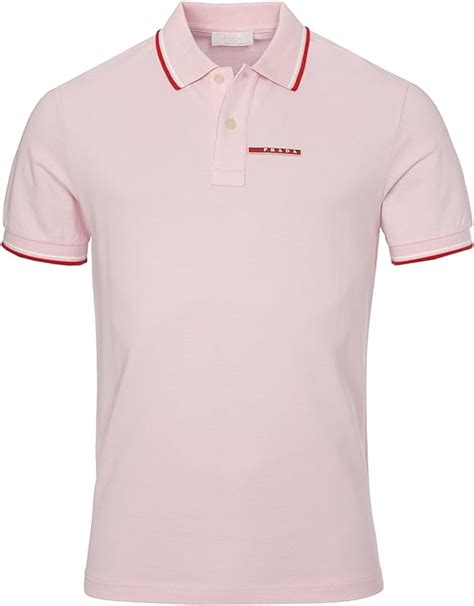 prada pink polo|prada men's t shirts clearance.